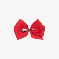 Peach Ribbons Hair Accessories*Red Bow Hair Clip (12cm)