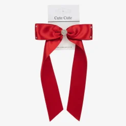 Cute Cute Hair Accessories*Red Bow Hair Clip (13cm)