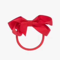 Peach Ribbons Hair Accessories*Red Bow Hair Elastic (7cm)