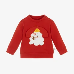 Stella McCartney Kids Tops|Tops*Red Cotton Snowman Sweatshirt