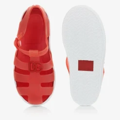 Dolce amp; Gabbana Jelly Shoes|Jelly Shoes*Red DG Jelly Shoes