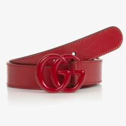 Gucci Clothing Accessories|Clothing Accessories*Red Leather Double G Logo Belt