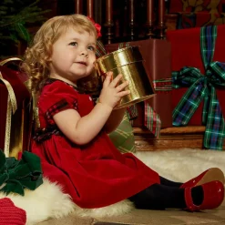 Early Days Traditional Shoes*Red Leather Pre-Walker Shoes