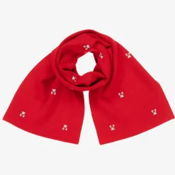 Burberry Scarves|Scarves*Red Mini Bear Merino Wool Scarf (132cm)