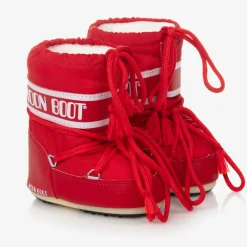 Moon Boot Snow Boots|Snow Boots*Red Mini Nylon Snow Boots