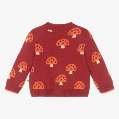 The Bonniemob Tops*Red Organic Cotton & Cashmere Cardigan