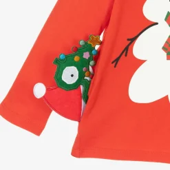 Stella McCartney Kids Tops|Tops*Red Organic Cotton Snowman Top