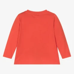 Stella McCartney Kids Tops*Red Organic Cotton Snowman Baby Top