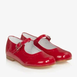 Childrens Classics Bar Shoes|Bar Shoes*Red Patent Leather Shoes