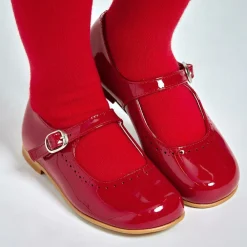 Childrens Classics Bar Shoes|Bar Shoes*Red Patent Leather Shoes