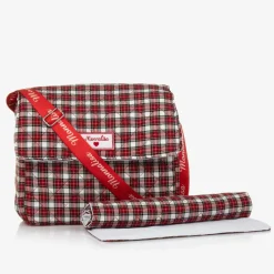 Monnalisa Bags*Red Quilted Tartan Changing Bag (33cm)