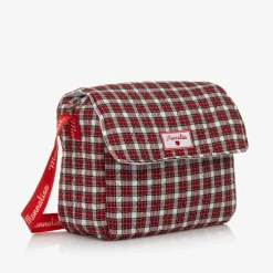 Monnalisa Bags*Red Quilted Tartan Changing Bag (33cm)