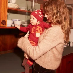 The Bonniemob Leggings|Leggings*Red Stripe Cotton & Cashmere Knit Leggings