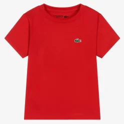 Lacoste Activewear|Activewear*Red Ultra-Dry Crocodile T-Shirt