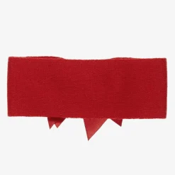 La Perla Hair Accessories*Red Wool Bow Headband