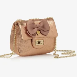Angels Face Bags*Rose Gold Bow Handbag (17cm) RoseGold