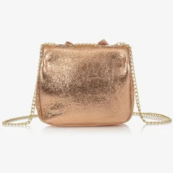 Angels Face Bags*Rose Gold Bow Handbag (17cm) RoseGold