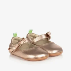 Tip Toey Joey First Walkers|First Walkers*Rose Gold Leather Baby Shoes
