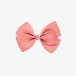 Bowtique London Hair Accessories*Rose Pink Bow Hair Clip (10cm) Dustyrose