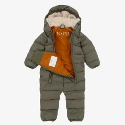 Töastie Snowwear|Snowwear*Sage Green Padded Snowsuit