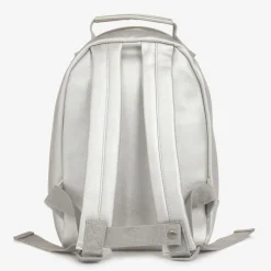 Elodie Bags|Bags*Silver Faux Leather Mini Backpack (27cm)