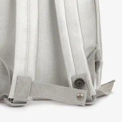 Elodie Bags|Bags*Silver Faux Leather Mini Backpack (27cm)