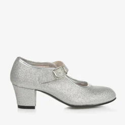Childrens Classics Wedges & Heels|Wedges & Heels*Silver Glitter Heeled Shoes