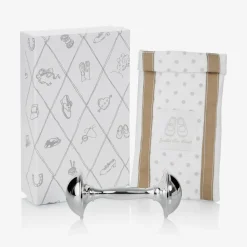 English Trousseau Gifts|Gifts*Silver Rattle Gift Set (10cm)