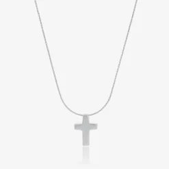 Tales From The Earth Gifts|Jewellery*Sterling Silver Cross Necklace (40cm)
