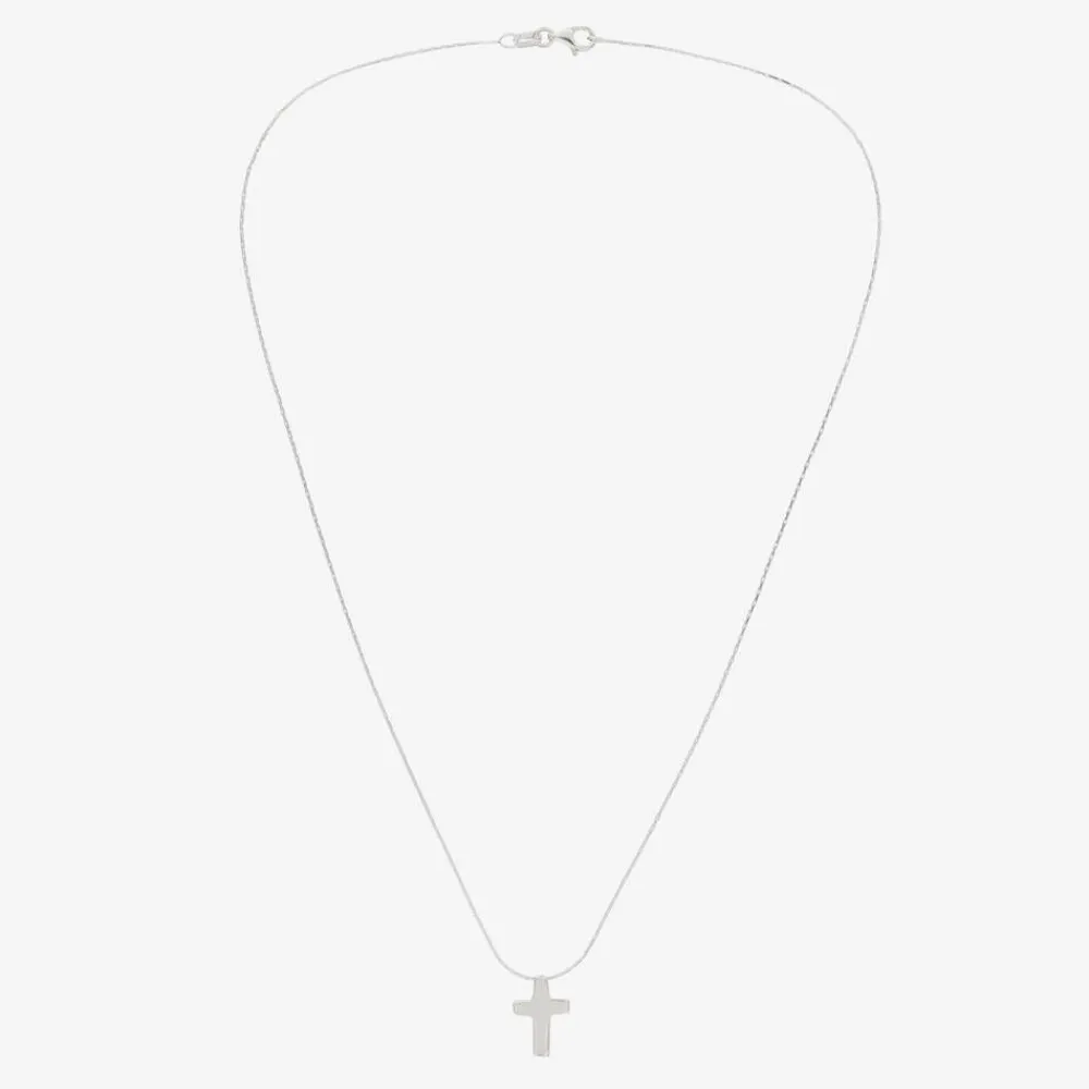 Tales From The Earth Gifts|Jewellery*Sterling Silver Cross Necklace (40cm)