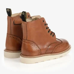Young Soles Boots|Boots*Tan Brown Leather Brogue Boots