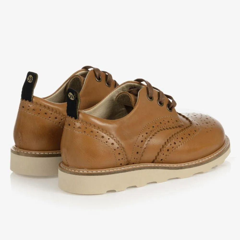 Young Soles Brogues|Brogues*Tan Brown Leather Brogue Shoes