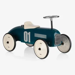 Vilac Gifts*Teal Blue Ride-On Vintage Car (76cm)