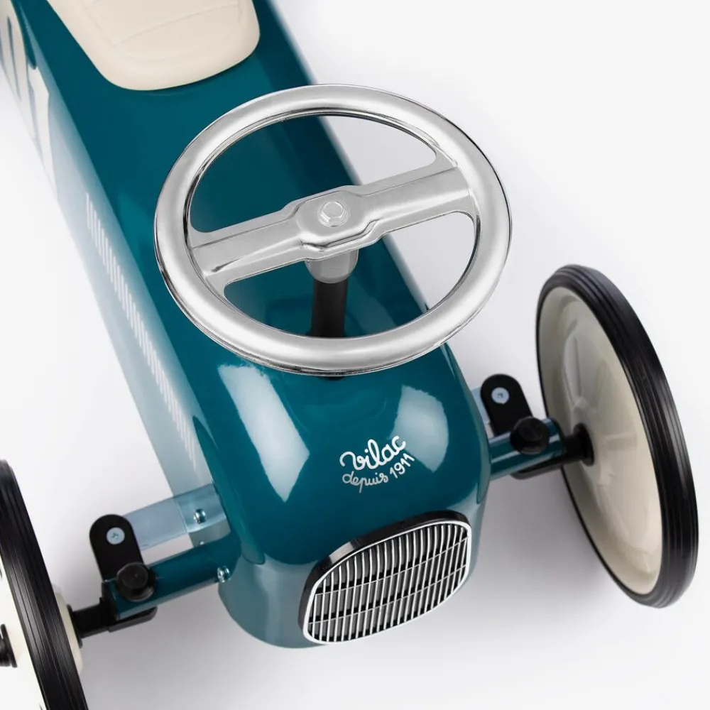 Vilac Gifts*Teal Blue Ride-On Vintage Car (76cm)