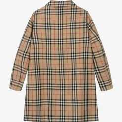 Burberry Coats & Jackets*Teen Boys Beige Check Reversible Car Coat