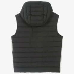 Moncler Enfant Activewear*Teen Boys Black Down Kamaria Gilet