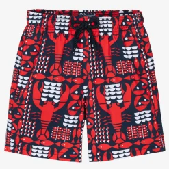 Vilebrequin Swimwear*Teen Boys Blue Lobster Swim Shorts