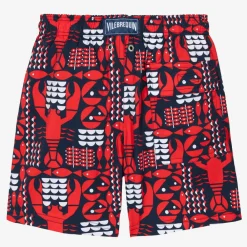 Vilebrequin Swimwear*Teen Boys Blue Lobster Swim Shorts