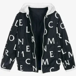 Moncler Enfant Coats & Jackets*Teen Boys Blue Logo Jacket