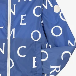 Moncler Enfant Coats & Jackets*Teen Boys Blue Logo Jacket