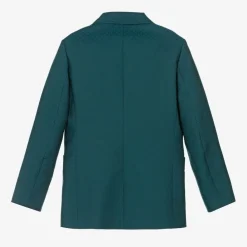 Gucci Coats & Jackets*Teen Boys Blue Wool Square G Blazer