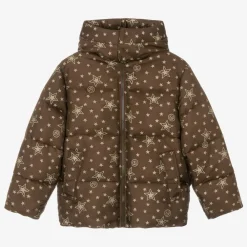 Gucci Coats & Jackets*Teen Boys Brown GG Down Puffer Jacket
