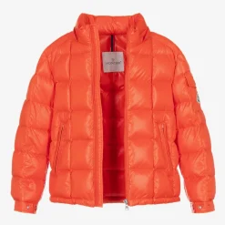 Moncler Enfant Coats & Jackets*Teen Boys Orange Jeff Down Puffer Jacket