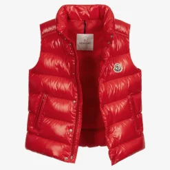 Moncler Enfant Coats & Jackets*Teen Boys Red Tib Down Padded Gilet
