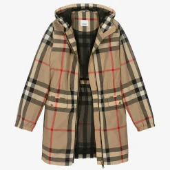 Burberry Coats & Jackets*Teen Girls Archive Beige Oversized Check Coat
