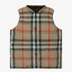 Burberry Coats & Jackets*Teen Girls Beige Reversible Check Gilet