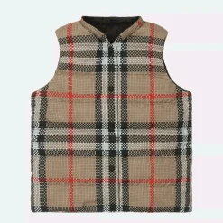 Burberry Coats & Jackets*Teen Girls Beige Reversible Check Gilet