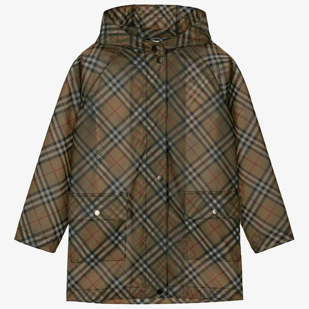 Burberry Coats & Jackets*Teen Girls Beige Vintage Check Raincoat