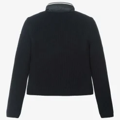 Moncler Enfant Coats & Jackets*Teen Girls Blue Knit & Down-Fill Jacket