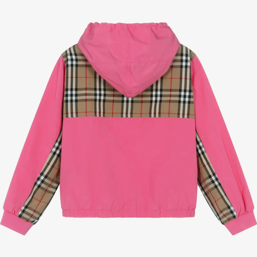 Burberry Coats & Jackets*Teen Girls Pink Vintage Check Jacket BubblegumPink